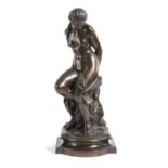 A FRENCH BRONZE FIGURE OF ANDROMEDA BY PIERRE-ALEXANDRE SCHONEWERK (1820-85), LATE 19TH CENTURY