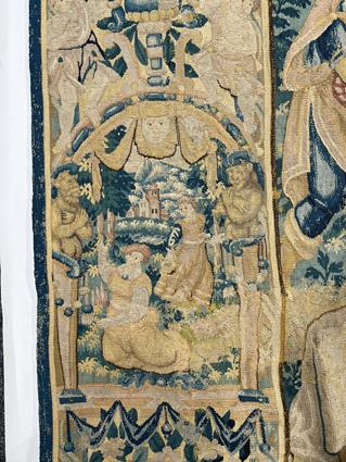 A FINE FLEMISH ALLEGORICAL TAPESTRY LATE 16TH / EARLY 17TH CENTURY woven in wool and silks, the - Image 16 of 27