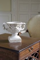 AN ITALIAN MARBLE OR ALABASTER GRAND TOUR MODEL OF THE WARWICK VASE AFTER THE ANTIQUE, MID-19TH