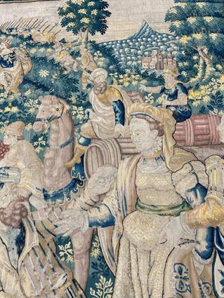A FINE FLEMISH ALLEGORICAL TAPESTRY LATE 16TH / EARLY 17TH CENTURY woven in wool and silks, the - Image 27 of 27