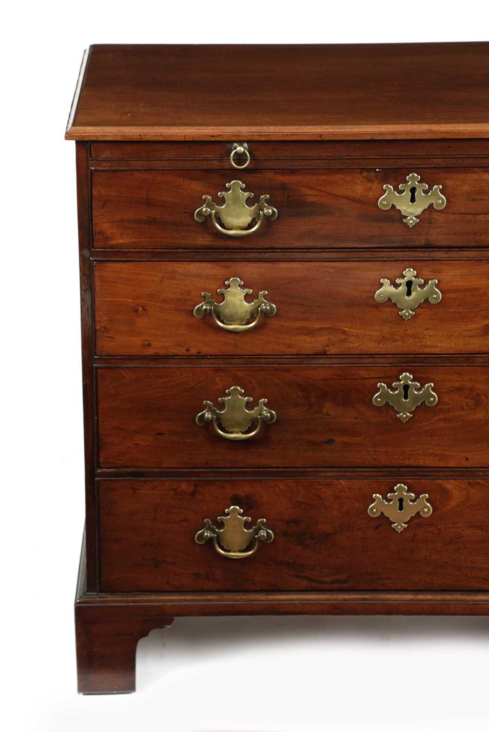 A GEORGE III MAHOGANY BACHELOR'S CHEST SCOTTISH, LATE 18TH CENTURY the top with a moulded edge above - Image 2 of 2