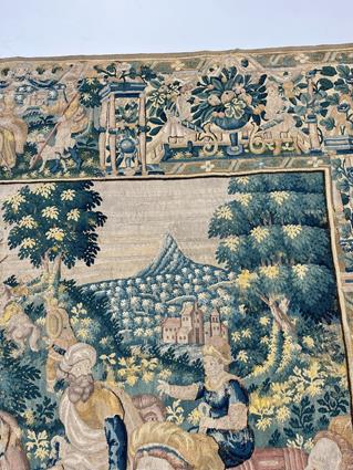 A FINE FLEMISH ALLEGORICAL TAPESTRY LATE 16TH / EARLY 17TH CENTURY woven in wool and silks, the - Image 4 of 27