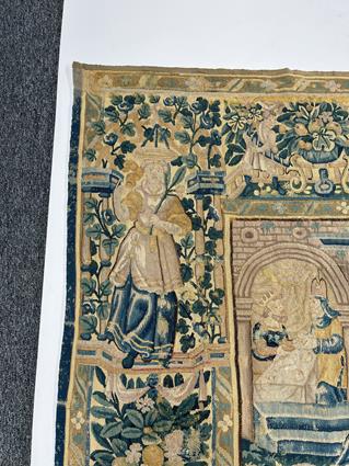 A FINE FLEMISH ALLEGORICAL TAPESTRY LATE 16TH / EARLY 17TH CENTURY woven in wool and silks, the - Image 15 of 27