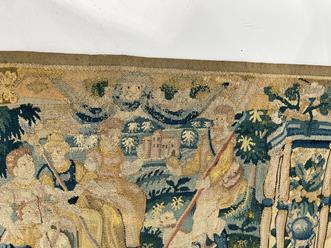 A FINE FLEMISH ALLEGORICAL TAPESTRY LATE 16TH / EARLY 17TH CENTURY woven in wool and silks, the - Image 8 of 27
