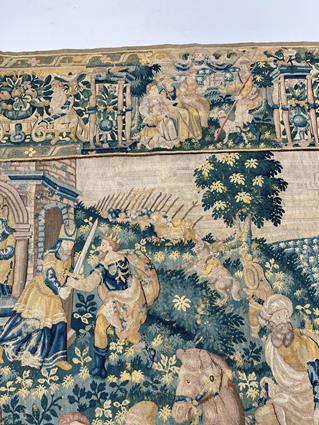 A FINE FLEMISH ALLEGORICAL TAPESTRY LATE 16TH / EARLY 17TH CENTURY woven in wool and silks, the - Image 5 of 27
