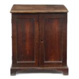 A GEORGE III MAHOGANY APOTHECARY'S CABINET LATE 18TH / EARLY 19TH CENTURY the hinged cover enclosing