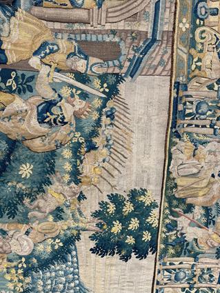 A FINE FLEMISH ALLEGORICAL TAPESTRY LATE 16TH / EARLY 17TH CENTURY woven in wool and silks, the - Image 10 of 27