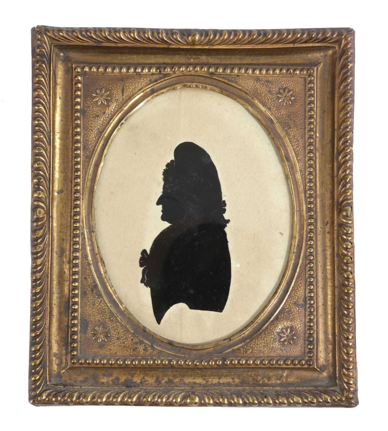 λ A RARE AMERICAN SILHOUETTE PORTRAIT OF GEORGE WASHINGTON POSSIBLY BY SAMUEL FOLWELL, DATED 1791 - Image 3 of 3