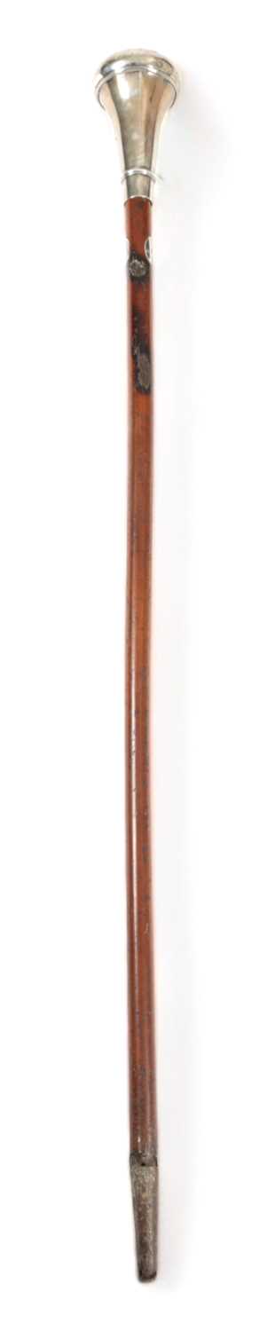 A DUTCH REGIMENTAL SILVER MOUNTED DRUM MAJOR'S MACE OR BATON EARLY 19TH CENTURY, DATE MARK - Image 3 of 3