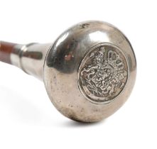 A DUTCH REGIMENTAL SILVER MOUNTED DRUM MAJOR'S MACE OR BATON EARLY 19TH CENTURY, DATE MARK