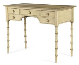A PAINTED PINE DRESSING TABLE BY COLEFAX & FOWLER, 19TH CENTURY AND LATER fitted with three frieze