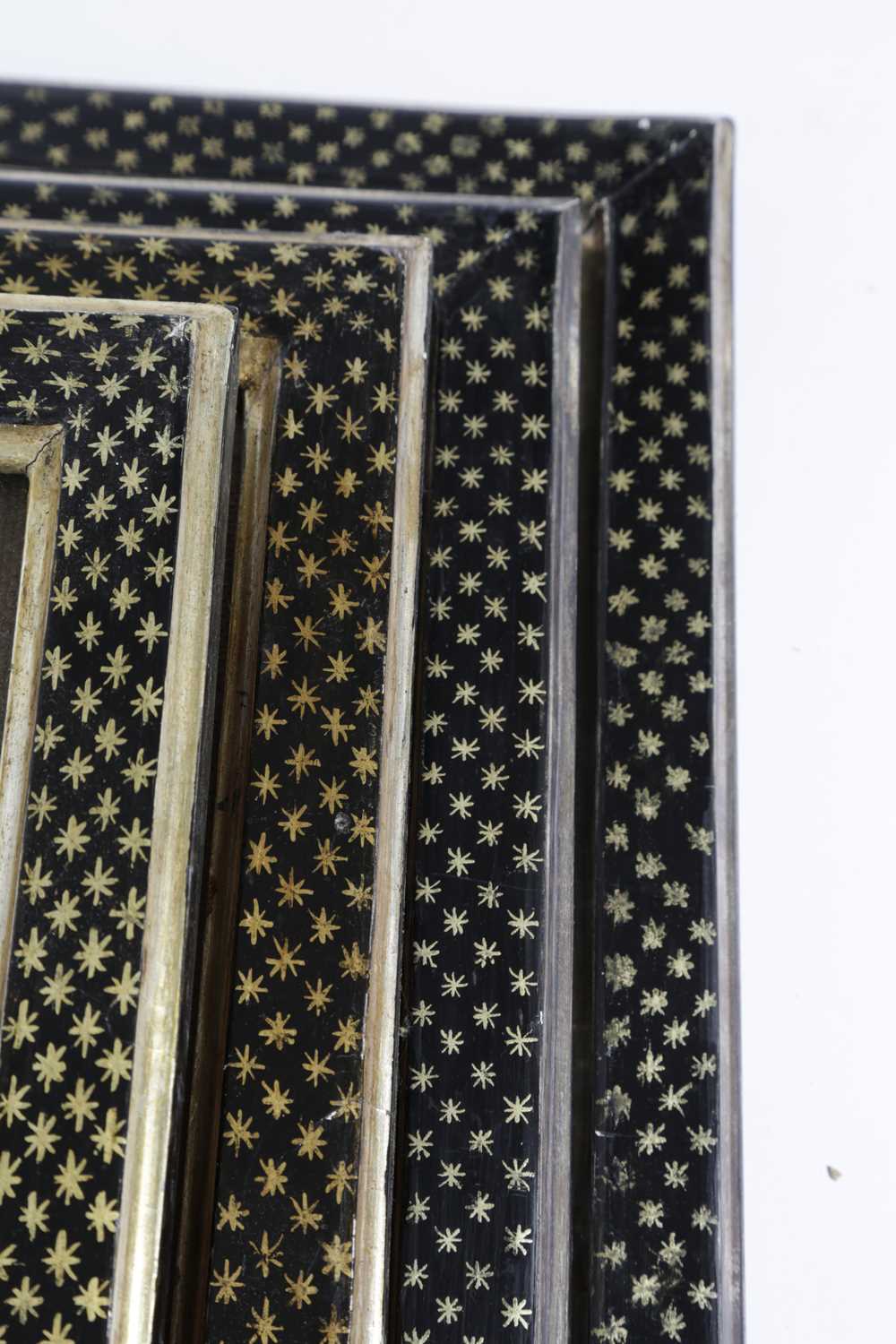 A SET OF FOUR PAINTED EBONISED AND GILT PICTURE FRAMES BY COLEFAX & FOWLER, IN REGENCY STYLE, C. - Image 3 of 3