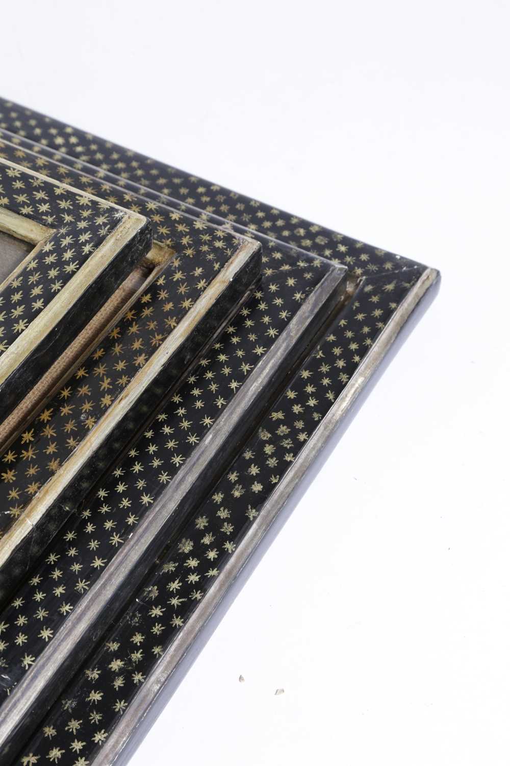 A SET OF FOUR PAINTED EBONISED AND GILT PICTURE FRAMES BY COLEFAX & FOWLER, IN REGENCY STYLE, C. - Image 2 of 3