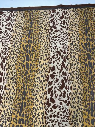 A PORTUGUESE FLAT WEAVE RUG OF LEOPARD SKIN DESIGN C.1930 enclosed by narrow borders 240 x 239cm - Image 2 of 8
