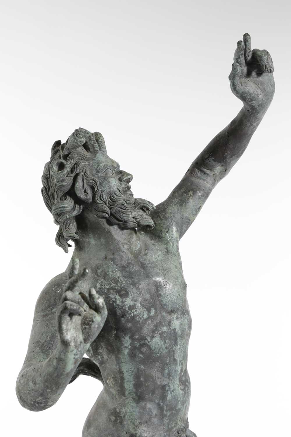 AN ITALIAN BRONZE GRAND TOUR FIGURE OF THE DANCING FAUN AFTER THE ANTIQUE, IN THE MANNER OF THE - Image 2 of 2