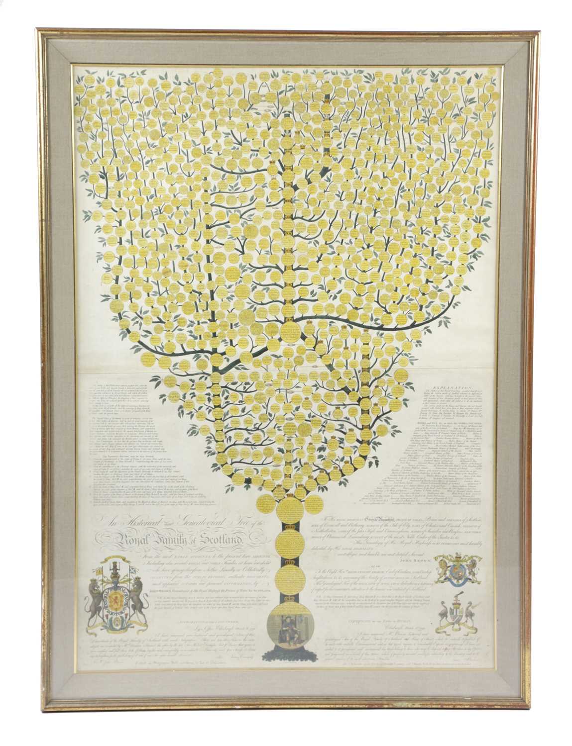 'AN HISTORICAL AND GENEALOGICAL TREE OF THE ROYAL FAMILY OF SCOTLAND' BY JOHN BROWN, EDINBURGH,