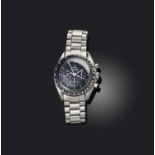 Omega, a gentleman's stainless steel 'Speedmaster Professional Moonwatch' chronograph, black