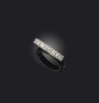 No reserve - A diamond eternity ring, designed as a continuous band of brilliant-cut diamonds