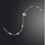 Chopard, a diamond bracelet, 'Happy Diamonds', set with a brilliant-cut diamond freely moving within