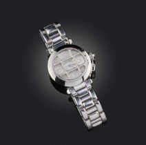 Cartier, a lady's 18ct white gold and diamond wristwatch, 'Pasha de Cartier', ref. 2400, the