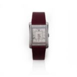 Bedat, a stainless steel and diamond wristwatch, 'No. 7', ref.728, signed rectangular dial, sweep