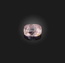 † † A loose cushion-shaped padparadscha sapphire, weighing 2.32cts A verbal report from GCS states
