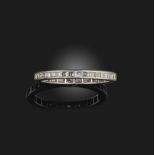 An Art Deco diamond eternity ring, 1920s, channel-set with a continuous band of carré-cut