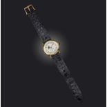 Breguet, a gold 'Classique Moonphase' wristwatch, ref. 3300, silvered guilloché dial with black