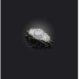 Hans D. Krieger, a diamond ring, centring on a circular 'Crown of Light' -cut diamond weighing 2.