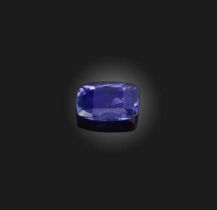 † † A loose purple sapphire, weighing 2.18cts A verbal report from GCS states that the cushion-