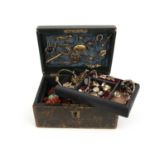 λ A large collection of jewellery, 19th and 20th century, comprising: a ring set with a trefoil of
