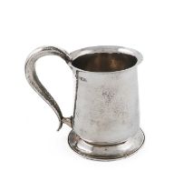 By The Guild of Handicraft Limited, an Edwardian Arts and Crafts silver mug, London 1903, baluster