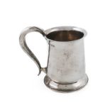 By The Guild of Handicraft Limited, an Edwardian Arts and Crafts silver mug, London 1903, baluster