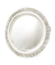 A modern Irish silver salver, by Royal Irish, Dublin 1972, circular form, pierced Celtic border on