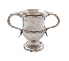 A George II silver two-handled cup, by William Shaw II & William Priest, London 1759, circular form,