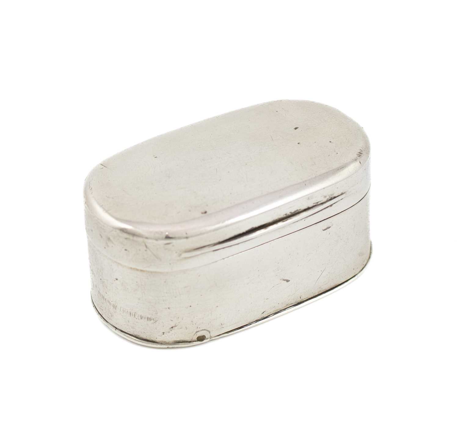 A George III silver nutmeg grater, by Thomas & James Phipps, London 1818, plain oblong form,