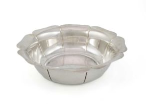 By Tiffany & Co., an American silver bowl, shaped circular form, with a wavy-edge border, diameter