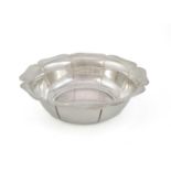 By Tiffany & Co., an American silver bowl, shaped circular form, with a wavy-edge border, diameter