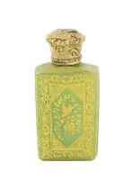 A 19th century English opaline glass scent bottle, the cover marked R.B. Cooper, Patent London,