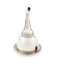 A George III Scottish silver wine funnel and stand, probably by John McDonald, Edinburgh 1819,