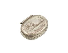 A late-17th century silver 'squeeze action' spice box, maker's mark crowned I.A, circa 1680-1700,