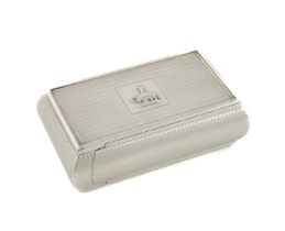 A William IV silver snuff box, by Charles Reily & George Storer, London 1836, rectangular form, with