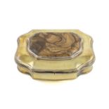 A George III silver-gilt and agate snuff box, by Thomas Phipps & Edward Robinson, London 1802,