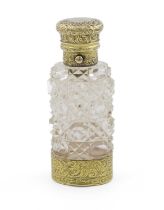 A Victorian silver-gilt scent bottle/vinaigrette, by Sampson Mordan & Co, London 1878, shaped