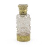 A Victorian silver-gilt scent bottle/vinaigrette, by Sampson Mordan & Co, London 1878, shaped