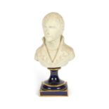 A Sèvres-style biscuit porcelain bust of Napoleon, 19th century, as First Consul, modelled with