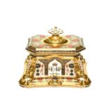 A good and rare Royal Crown Derby commemorative casket, 2012, produced to celebrate the Diamond