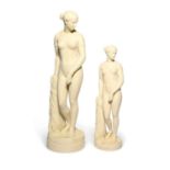 Two Parian figures of The Greek Slave, mid 19th century, after Hiram Powers, the naked figure