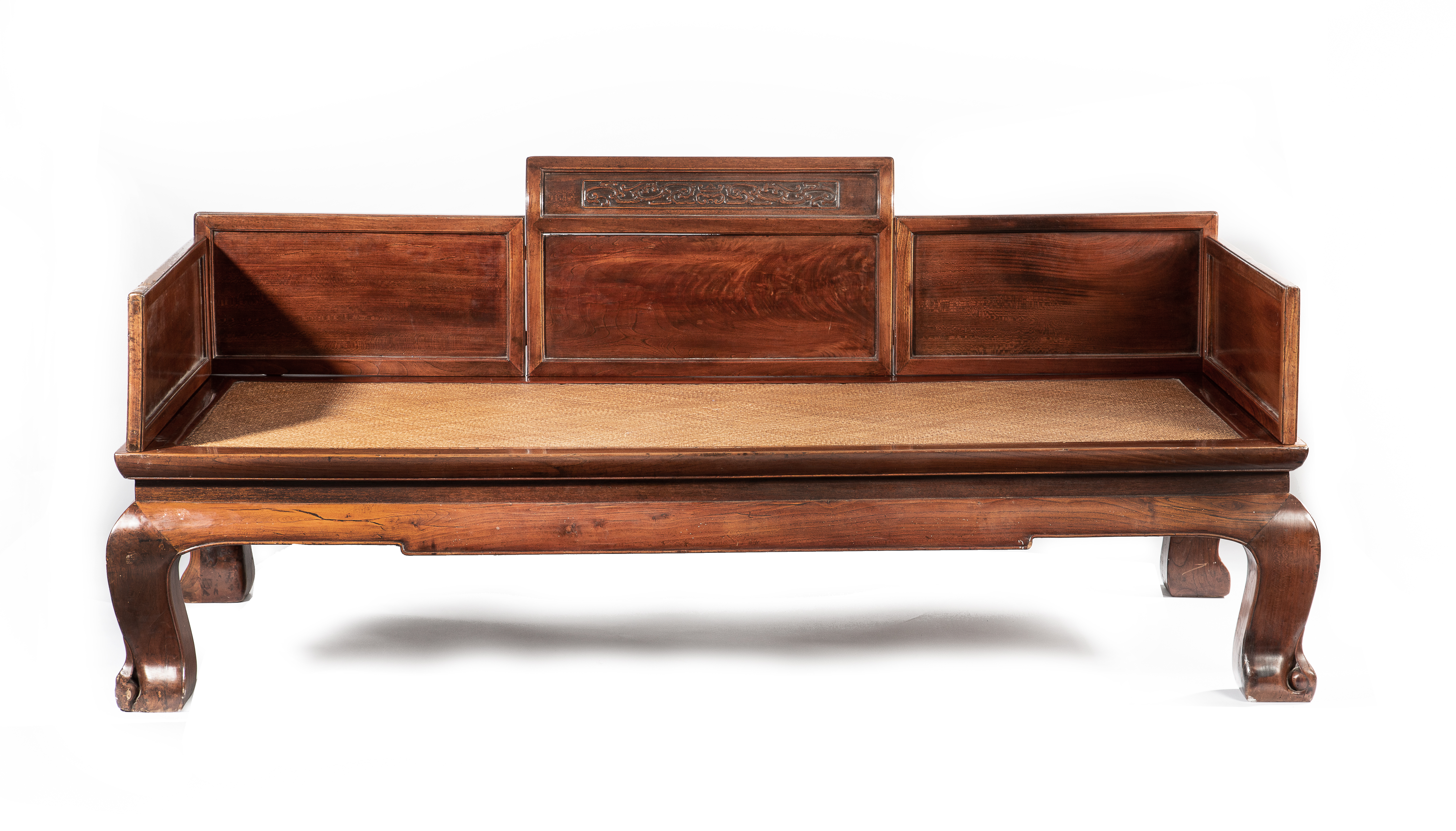 NO RESERVE A CHINESE HARDWOOD DAY BED, LUOHANCHUANG QING DYNASTY The base of mortise and tenon - Image 2 of 4