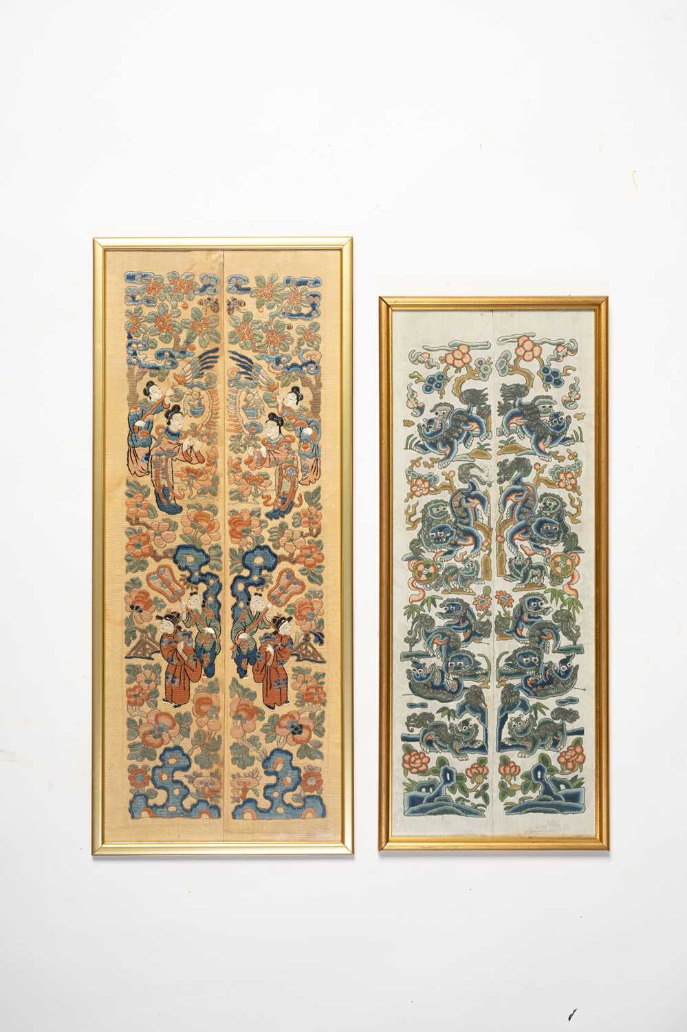 NO RESERVE A COLLECTION OF CHINESE EMBROIDERIES LATE QING DYNASTY Variously depicting flowers, - Image 12 of 13